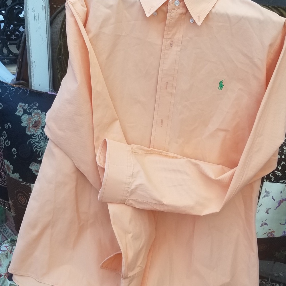 Ralph Lauren Peach button down.